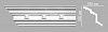 Плинтус потолочный с рисунком DECOMASTER 95144 (200х180х2400мм)