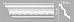 Плинтус потолочный с рисунком DECOMASTER 95608 (105х100х2400мм)