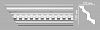 Плинтус потолочный с рисунком DECOMASTER 95101 (105х100х2400мм)
