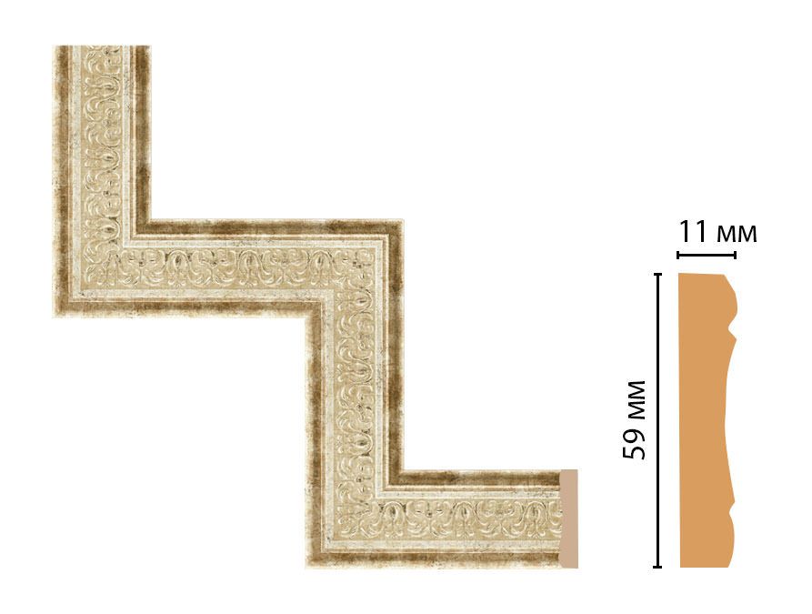 Декоративный угловой элемент DECOMASTER 164-1-127 (300*300мм)