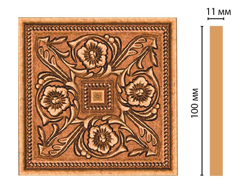 Вставка цветная DECOMASTER 156-2-58 (100*100*11мм)