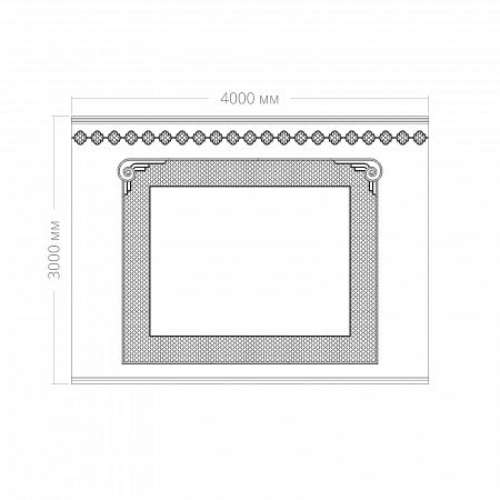 Стена RODECOR Ар-Деко Рамбова Ф3 77423AR (4000*3000), компл