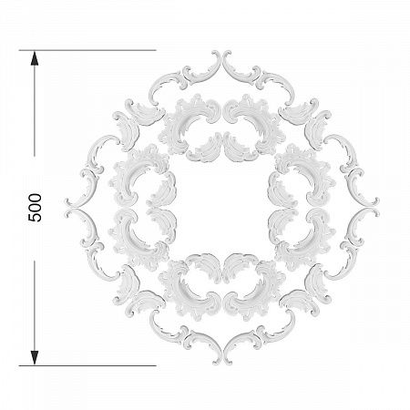 Розетка RODECOR Рококо 87052RC (500*500), компл