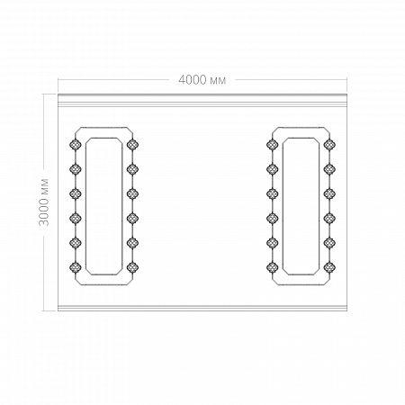 Стена RODECOR Ар-Деко Рамбова Ф2 77422AR (4000*3000), компл