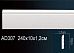 Напольный плинтус AD307