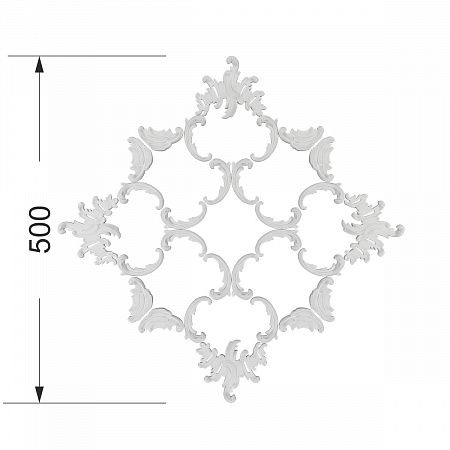 Розетка RODECOR Рококо 87053RC (500*500), компл