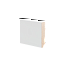 Плинтус напольный МДФ грунтованный под покраску Р 6.80.16 Ликорн 80 мм