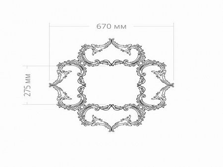 Розетка RODECOR Рококо 87032RC (674*674), компл