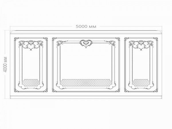 Стена RODECOR Рококо Растрелли Ф3 77403RC (3000*5000), компл