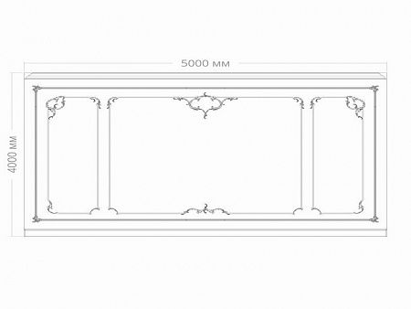 Стена RODECOR Рококо Растрелли Ф1 77401RC (3000*5000), компл