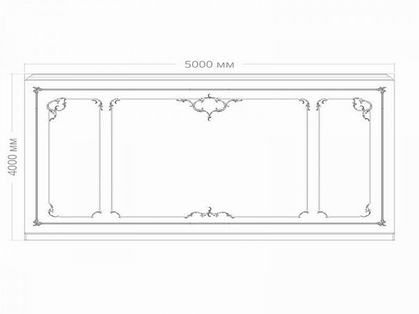 Стена RODECOR Рококо Растрелли Ф1 77401RC (3000*5000), компл