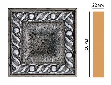 Вставка цветная DECOMASTER D207-44 (100*100*22мм)