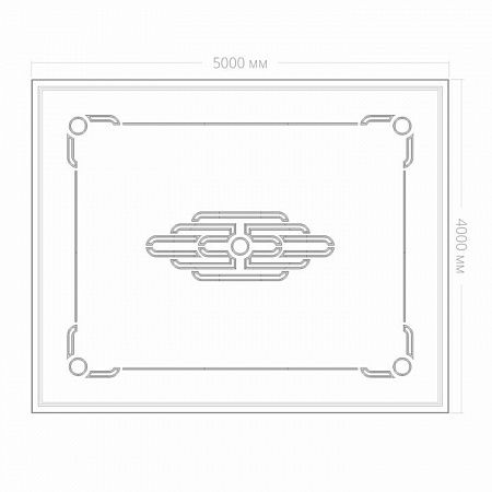 Потолок RODECOR Ар-Деко Лалик Ф2 88432AR (4000*5000), компл