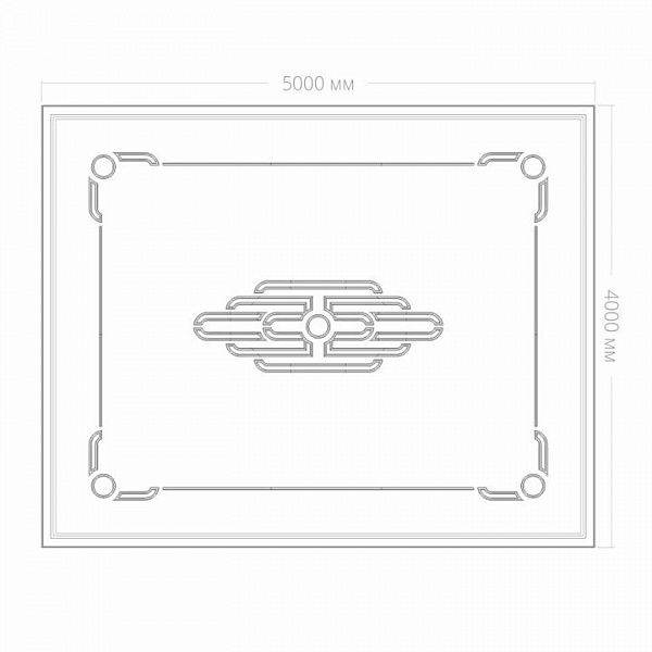 Потолок RODECOR Ар-Деко Лалик Ф2 88432AR (4000*5000), компл