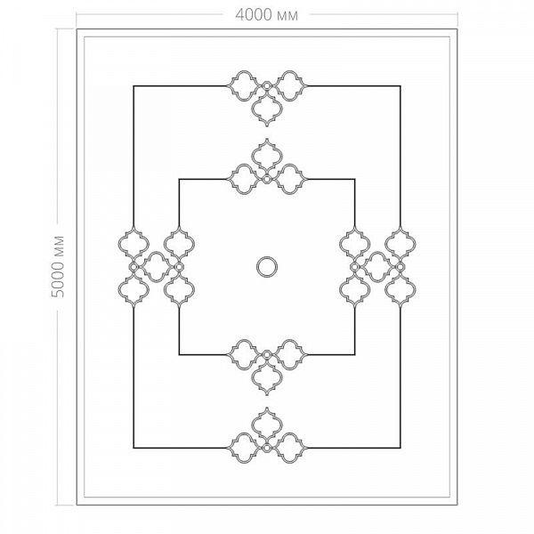 Потолок RODECOR Ар-Деко Рамбова Ф1 88421AR (4000*5000), компл