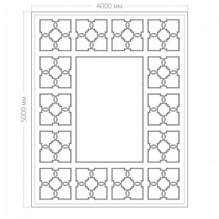 Потолок RODECOR Ар-Деко Эрте Ф1 88441AR (4000*5000), компл