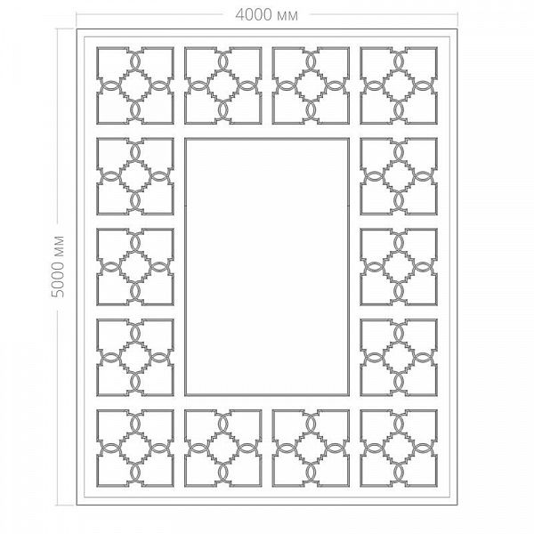 Потолок RODECOR Ар-Деко Эрте Ф1 88441AR (4000*5000), компл